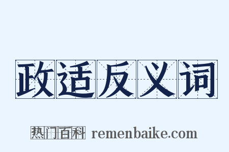 政适反义词是什么意思的图片